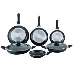 10-Teiliges Marmorbeschichtetes Kochgeschirr-Set - Silber -Küche Utensilien Laden 0e308ccf 8629 4a7f ba79 ca4fd91ef966 2