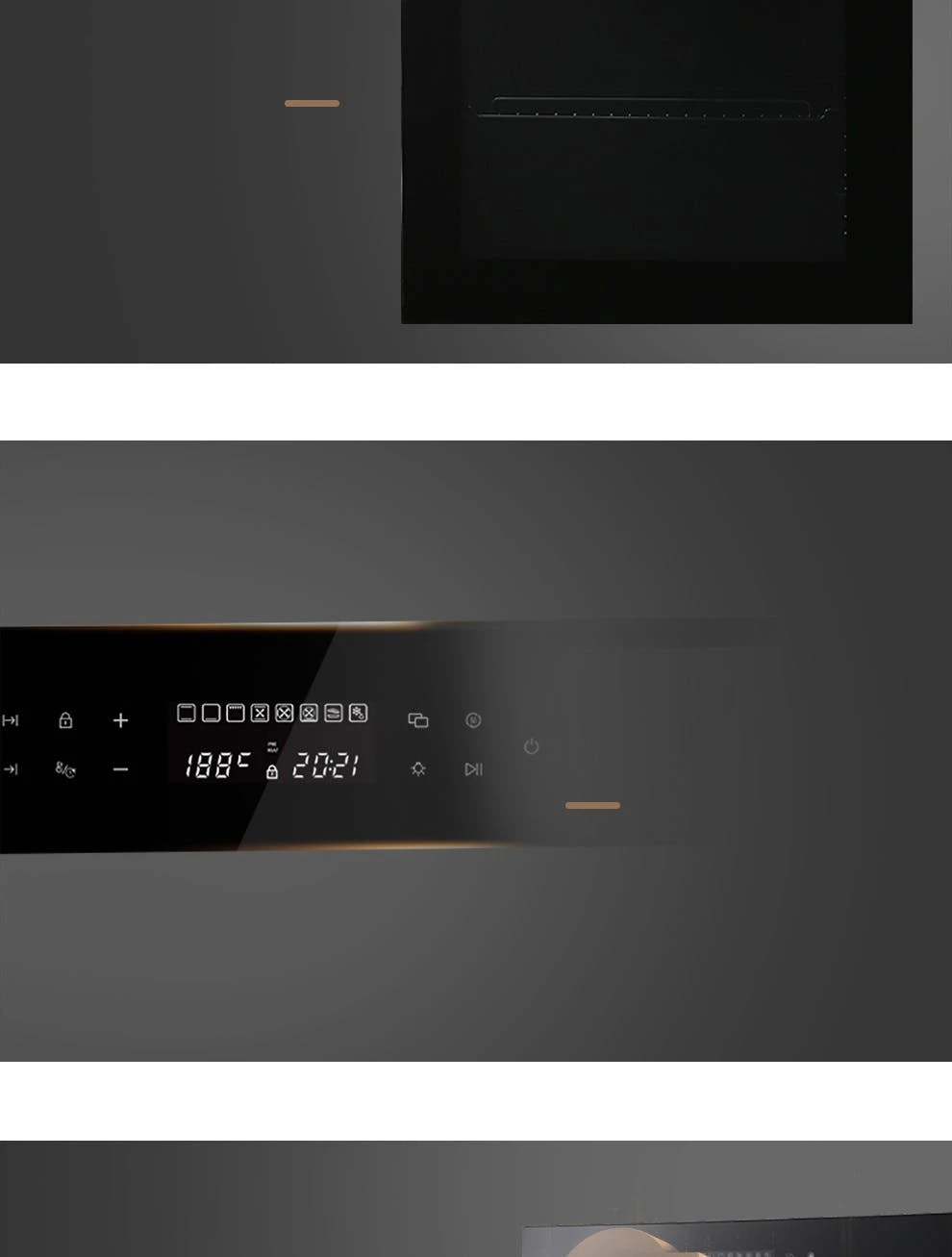 Einbaubackofen Klugmann Herd, Timer, Umluft, TFT Display 76 L, Teleskopauszug 9 Einbaubackofen Klugmann Herd, Timer, Umluft, TFT Display 76 L, Teleskopauszug – Bild 7