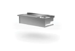 Edelstahl Gastro-Handwaschbecken Rechts (für Die Wand) | AISI 430 Qualität | HxBxT 30x120x70 -Küche Utensilien Laden 1a5beb4d a934 408c 9a46 f6845fef4da7 1