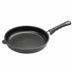 Induktions-Bratpfanne Ø 32 Cm, Höhe 5 Cm Flach, Mit Festem Stiel