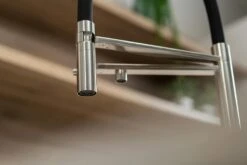 3 Wege Wasserhahn Küchenarmatur Spültischmischer, Edelstahl Massiv, 360° Schwenkbarem Blau Auslauf, Abnehmbare 2 Strahl Handbrause, Gebürstet -Küche Utensilien Laden 25b2ce71 be37 4d73 b061 5dbd6df8a6a3