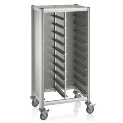 WAS Germany - GN Tablettwagen Trolley Cucina, Für GN 1/1, Silber, 66,5 X 82 X 168 Cm, Aluminium (1963533) -Küche Utensilien Laden 2b254849 ad80 42f8 8396 8dfd47675c7c