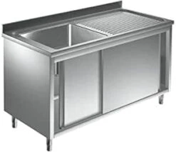 Gastrotrade Spülschrank Mit 1 Becken Links 150x60x85cm