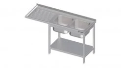 Spültisch Mit Grundboden, Und Überstand, Mit Einem Becken, Mit Aufkantung, Selbstmontage : 1700x600x900 Mm Becken Links -Küche Utensilien Laden 393fc375 fe0e 4a0d 8320 f1449c273b4b