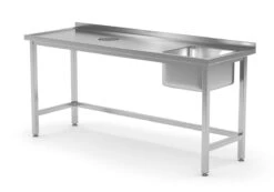 Edelstahl Gastro-Spültisch Mit 3 Spülbecken (rechts) | AISI 430 Qualität | HxBxT 85x160x70 -Küche Utensilien Laden 3e1efec9 f4ad 41da 9efe 27c5a736e58c