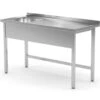 Edelstahl Gastro-Spültisch Mit Arbeitsfläche (Becken Links) | AISI 430 Qualität |HxBxT 85x170x70 -Küche Utensilien Laden 4146c735 cb23 472c 8988 77976f1b870c