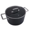 AMERCOOK | Comboss Kasserolle 24cm Mit Deckel | Gussoptik | Für Alle Herdarten | Cooking Pot | Induktion Geeignet | Griffe Aus Edelstahl |