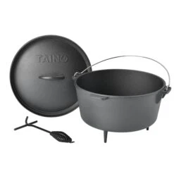 BBQ-Nerd© Dutch Oven "Starter" 7,2L Mit Ständer| Bereits Eingebrannt | Gusseisen Feuertopf, Bräter Mit Deckel Inkl. Deckelheber -Küche Utensilien Laden 452f6354 4a91 47d5 9048 1e97831b3dcc 1