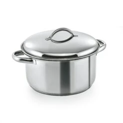 WAS Germany - Fleischtopf Mit Deckel Cookware 19, Ø 24 Cm, 6 Ltr., Chromnickelstahl (1907240) -Küche Utensilien Laden 4cc0db67 0ed1 49d6 a3e0 a61b07f6c46a