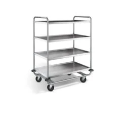 Blanco Servierwagen Aus Rostfreiem Edelstahl Mit Stahlverzinkten Rollen SW 10 X 6-4