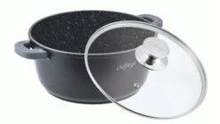 Kochtopf Aluguss Glasdeckel Ø28cm Induktion Marmorbeschichtung Suppentopf Pfanne -Küche Utensilien Laden 4d6246ff a091 42dd 9871 ae1c5317c468