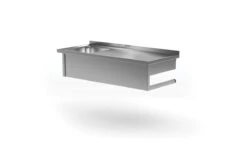 Edelstahl Gastro-Handwaschbecken Links (für Die Wand) | AISI 430 Qualität | HxBxT 30x90x70 -Küche Utensilien Laden 5211dcea f5fc 4a9b 81a6 0172bcc0279f