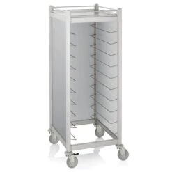 WAS Germany - GN Tablettwagen Trolley Cucina, Für GN 1/1, Silber, 66,5 X 82 X 168 Cm, Aluminium (1963533)