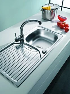 Pyramis CA 1 Spülbecken Edelstahl Mit Abtropffläche 860 X 435mm Spüle -Küche Utensilien Laden 6b1537f8 0248 41f4 a5f9 c81edce35c6b 1