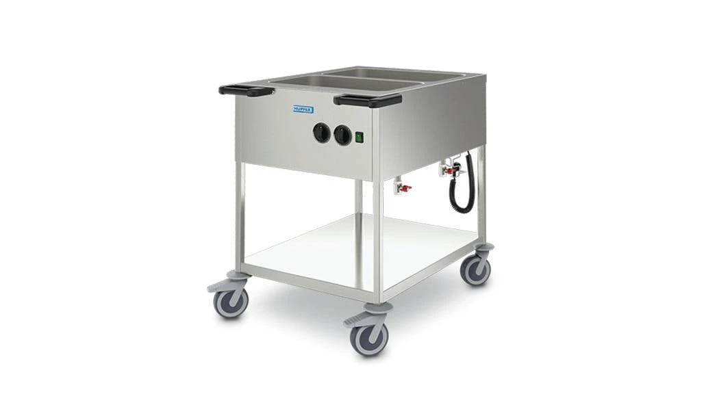 Cookmax Speisenausgabewagen, 2 X GN 1/1, Mit Heizung 5 Cookmax Speisenausgabewagen, 2 X GN 1/1, Mit Heizung – Bild 3