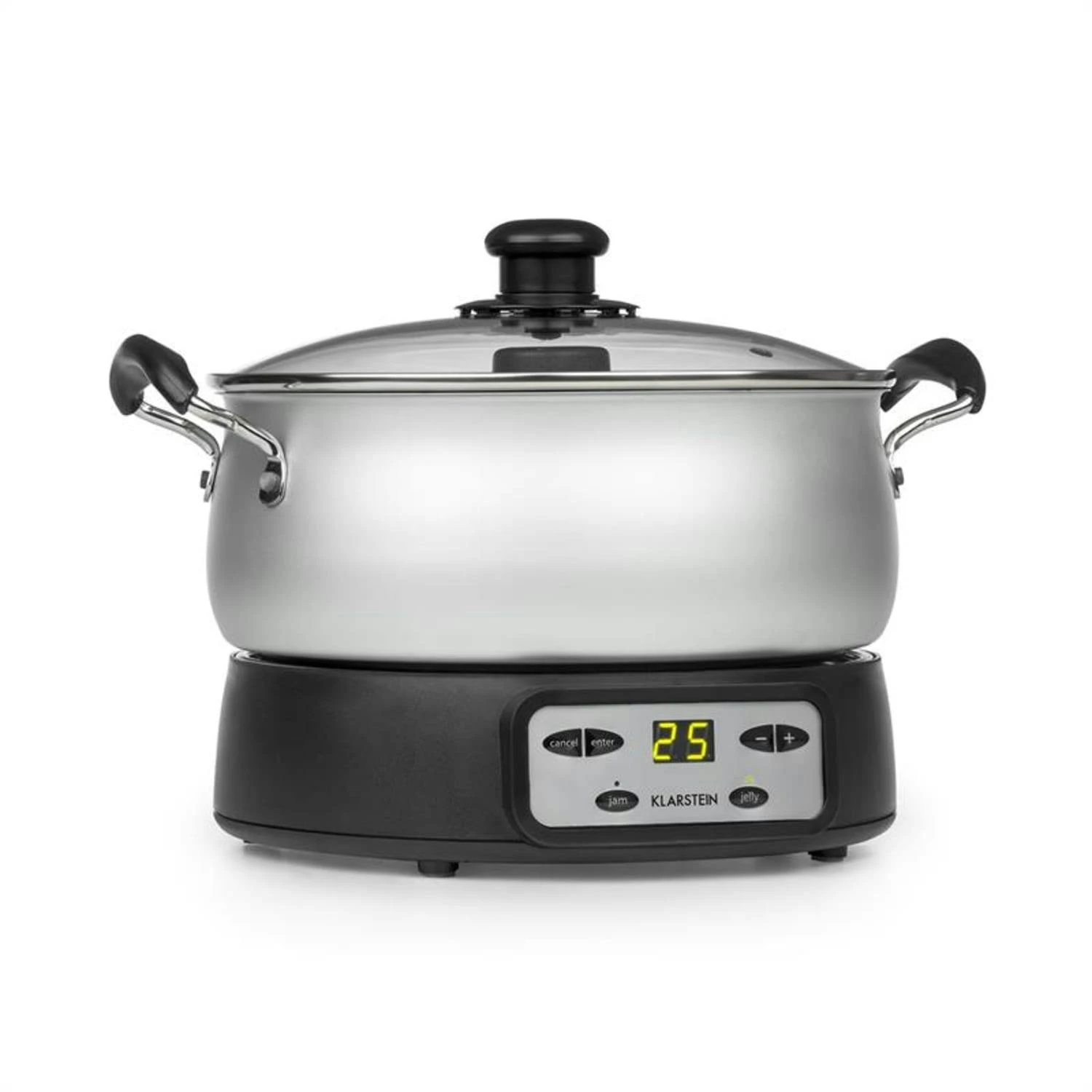 Jam Session Marmeladen- Und Geleekocher 1000W 2 Automatikprogramme Silber 4 Jam Session Marmeladen- Und Geleekocher 1000W 2 Automatikprogramme Silber – Bild 2