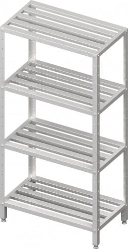 Regal Mit Höhenverstellbaren Gitterrost-Böden, Selbstmontage : 1100x700x1800 Mm 8 Regal Mit Höhenverstellbaren Gitterrost-Böden, Selbstmontage : 1100x700x1800 Mm – Bild 6