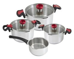 Platinum 18 Tlg. Edelstahl Kochgeschirr Induktion Kochtopf Topfset Glasdeckel -Küche Utensilien Laden 9ee1d5bb d332 4eb4 8aca 620a8bc0cd13