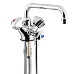 Bierthekenarmatur Mit Schwenkauslauf - 1 Unterspühlrohr - Niederdruckversion