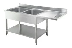 GastroHero Spülzentrum Basic 16x6 Mit 2 Becken Links -Küche Utensilien Laden a31842fd 953a 47cc 8d2e 4e785f2aad51