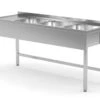 Edelstahl Gastro-Spültisch Mit 3 Spülbecken (rechts) | AISI 430 Qualität | HxBxT 85x160x70 -Küche Utensilien Laden acc02426 b96c 44b3 a39a 4cf0b3c36fa2