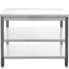 Gastro Arbeitstisch 2 Grundböden Ohne Aufkantung Edelstahl (BxT) 1100 X 600 Mm -Küche Utensilien Laden c9c44b45 a3eb 4ffe 83db bb6bc124d828