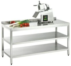 GGG Arbeitstisch Mit Grund-/ Zwischenboden Und Aufkantung