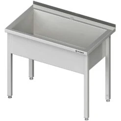 Stalgast Edelstahl Topfspüle Mit Einem Becken, Beckenblende Und Aufkantung, 1000 Mm X 600 Mm X 850 Mm (BxTxH), Beckentiefe 400 Mm -Küche Utensilien Laden da5c78d8 bc37 416d 8c02 c1de5dd5af6b 4