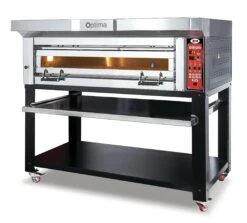 GMG - Bäckerei-& Konditorei Ofen Inkl. Haube & Untergestell - Innenisolierung Aus Steinwolle & Schamottstein | 13,3 KW 400V