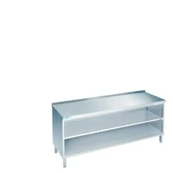 Arbeıtsschrank Offen, Mıt Tıschplatte Hınten Auf 700mm700mm900mm