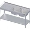 Spültisch Mit Grundboden, Mit Zwei Becken, Mit Aufkantung, Verschweißt : 2400x600x850 Mm Becken Rechts -Küche Utensilien Laden ecef12b7 1450 4698 bca9 8937c59ca090