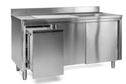 Spülschrank 2 Becken Rechts 1400 X 600 X 850 Mm Abfallbehälter Links -Küche Utensilien Laden efe3afb3 7d32 411c a2b8 6d88a7094b9d